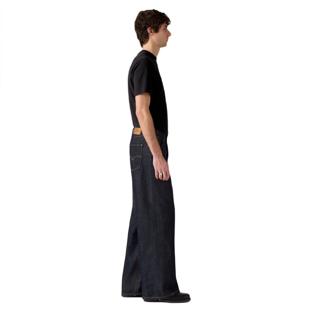 Twisted Baggy Wide Leg Men'S Jeans