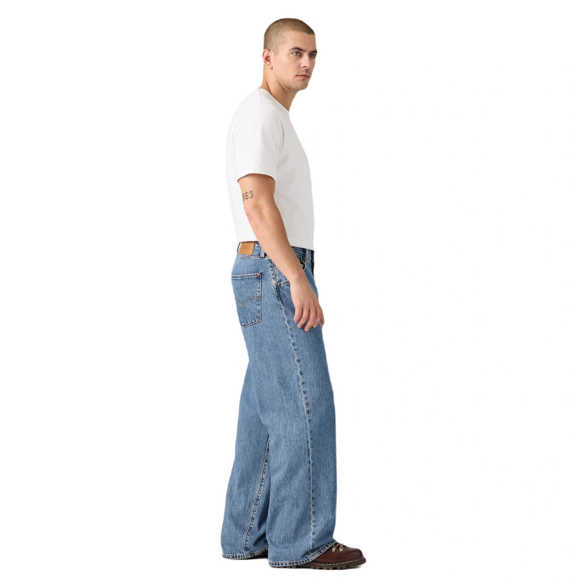 Twisted Baggy Wide Leg Men'S Jeans