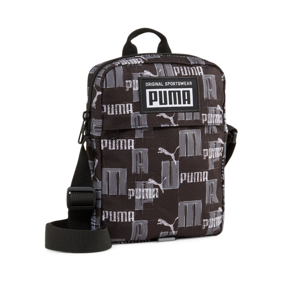 Small Men's Side Bag with Two Zippers