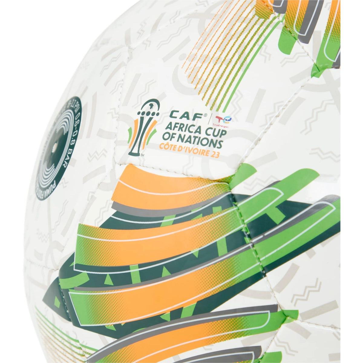 كرة قدم PUMA Orbita 6 AFCON باللون الأبيض متعدد الألوان