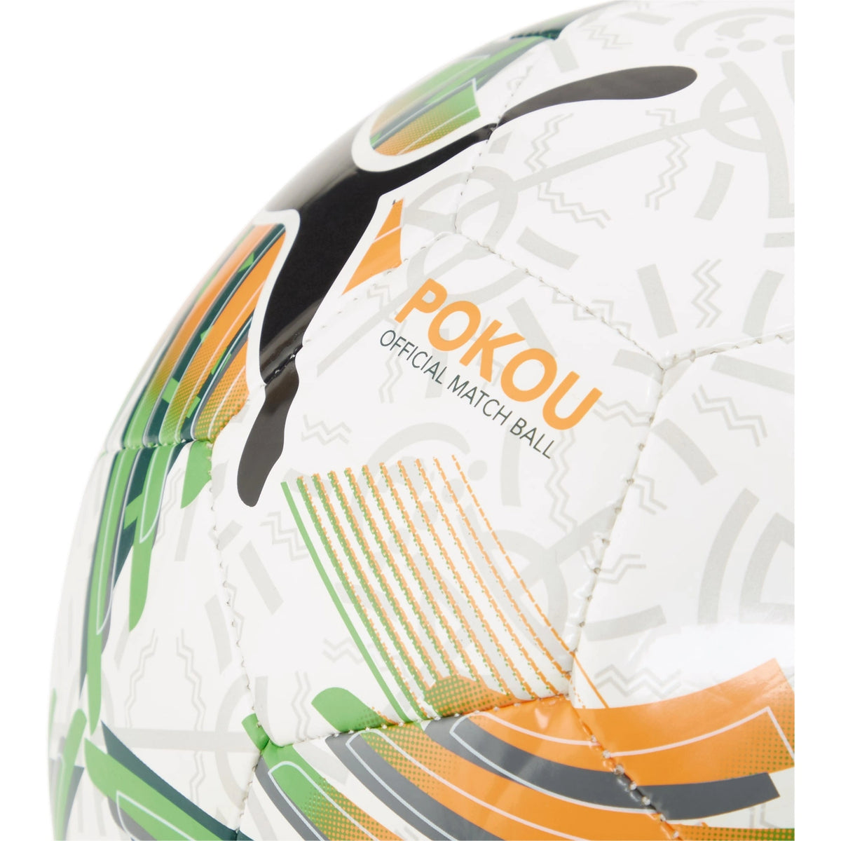 كرة قدم PUMA Orbita 6 AFCON باللون الأبيض متعدد الألوان