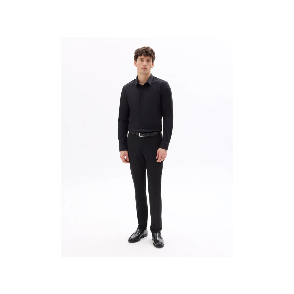 Slim Fit Stretch Cotton Shirt
