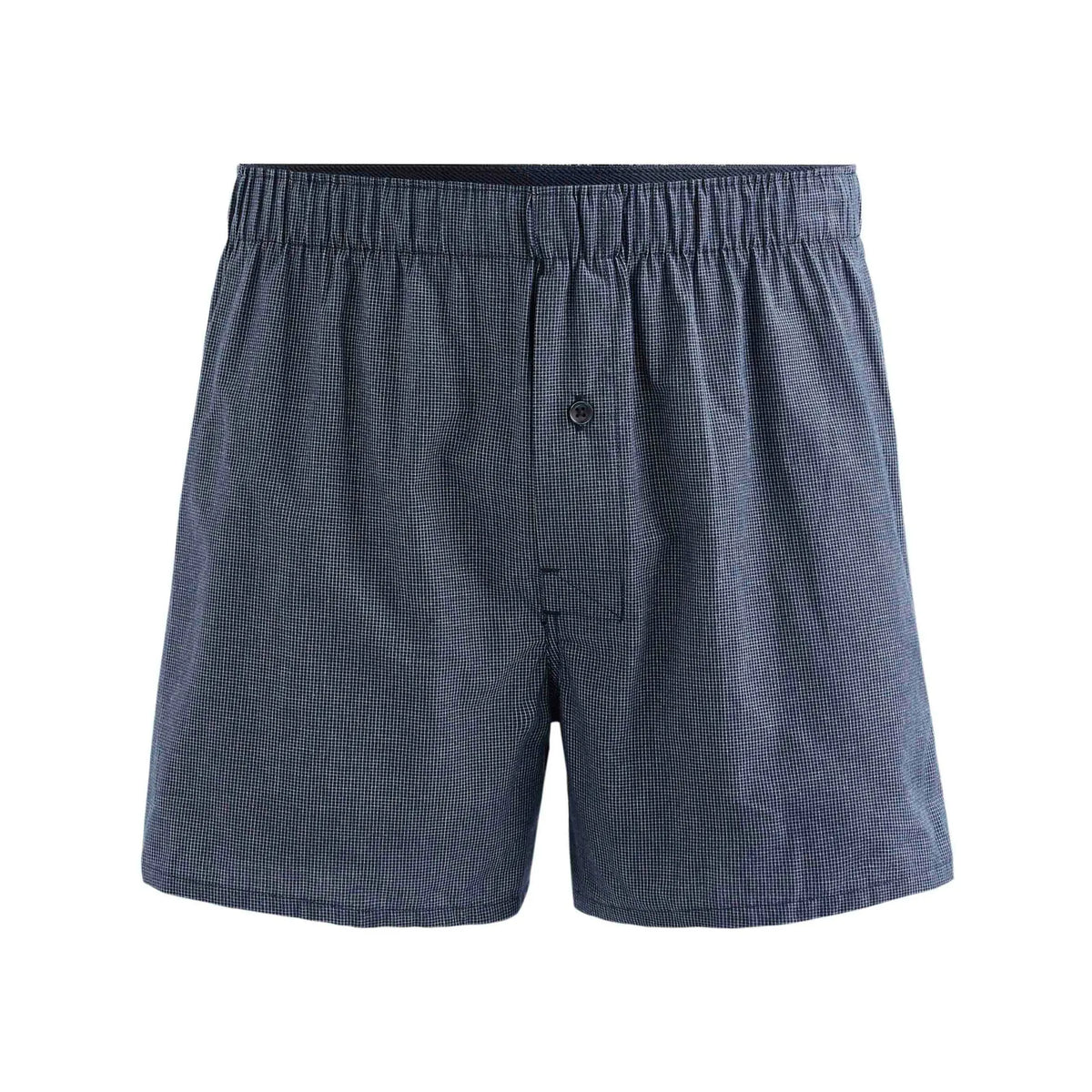 100% Cotton Boxer Shorts With Small Checks