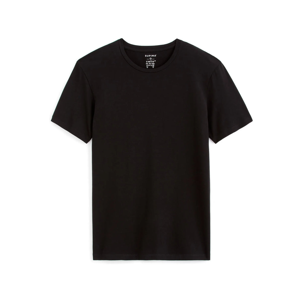 Slim Round-Neck T-Shirt In Stretch Cotton