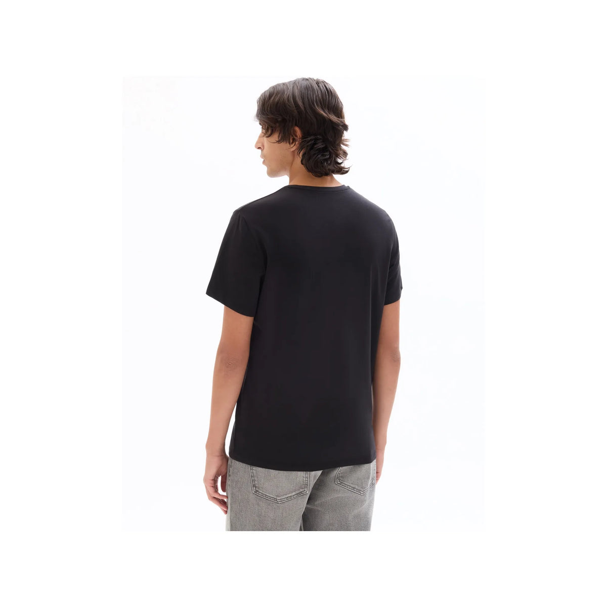 Slim Round-Neck T-Shirt In Stretch Cotton