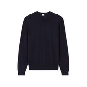  100% Merino Wool Crew Neck Sweater - Navy