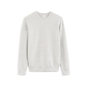 100% cotton crew neck sweater - medium grey