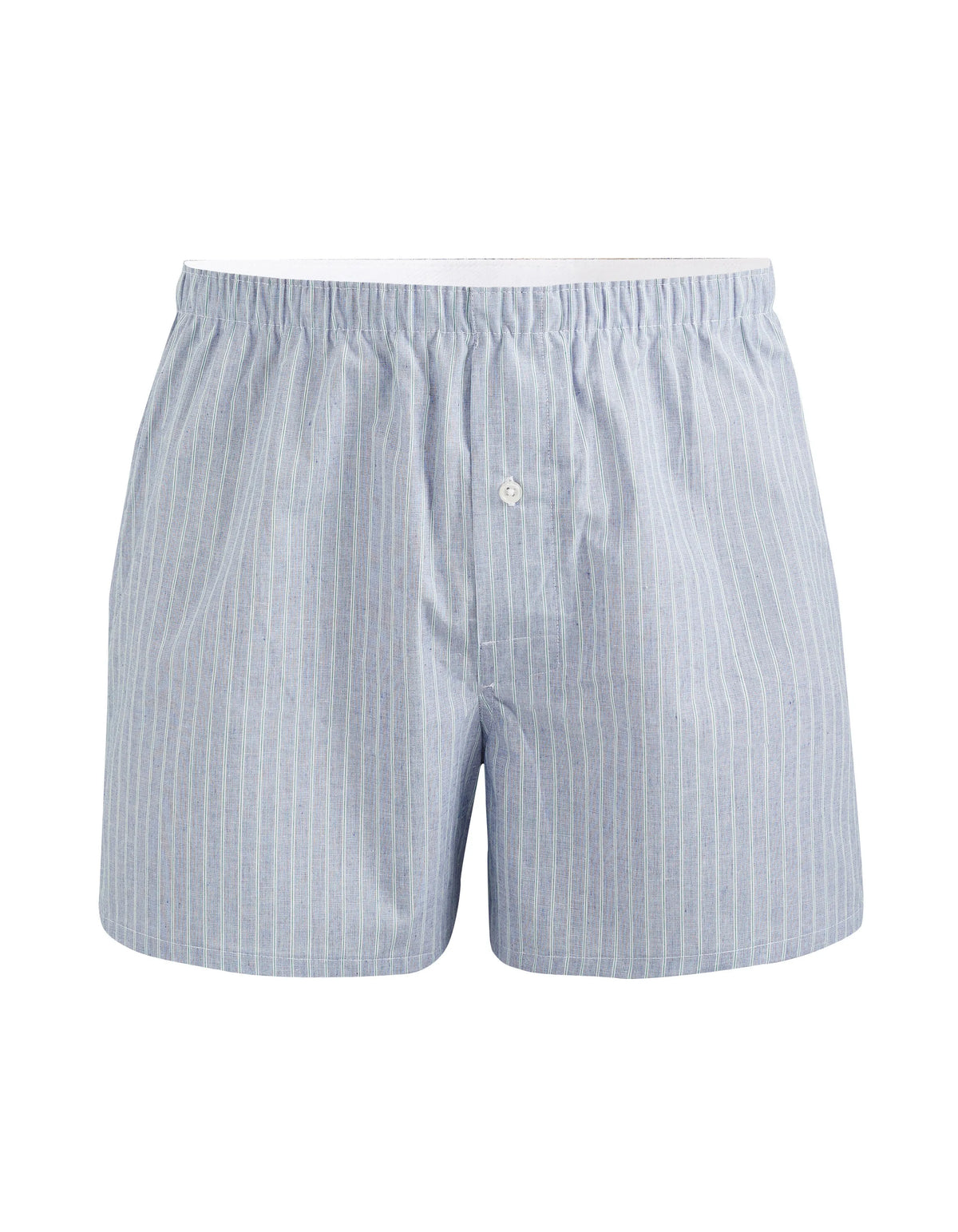 100% Cotton Boxer Shorts - Light Blue