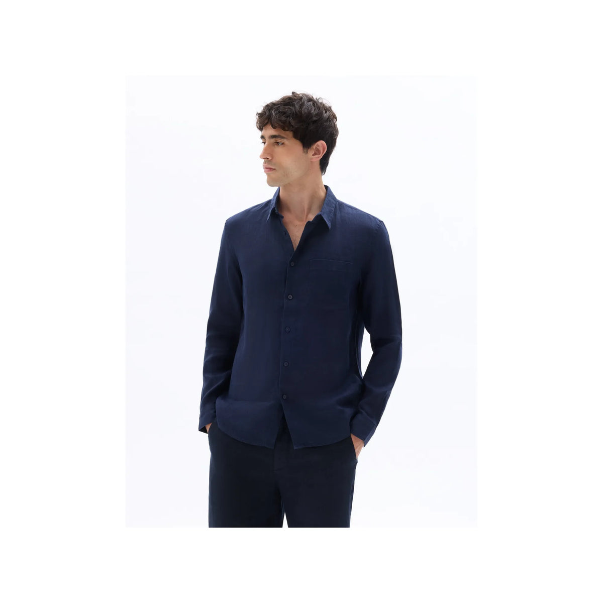 Regular Fit 100% Linen Shirt