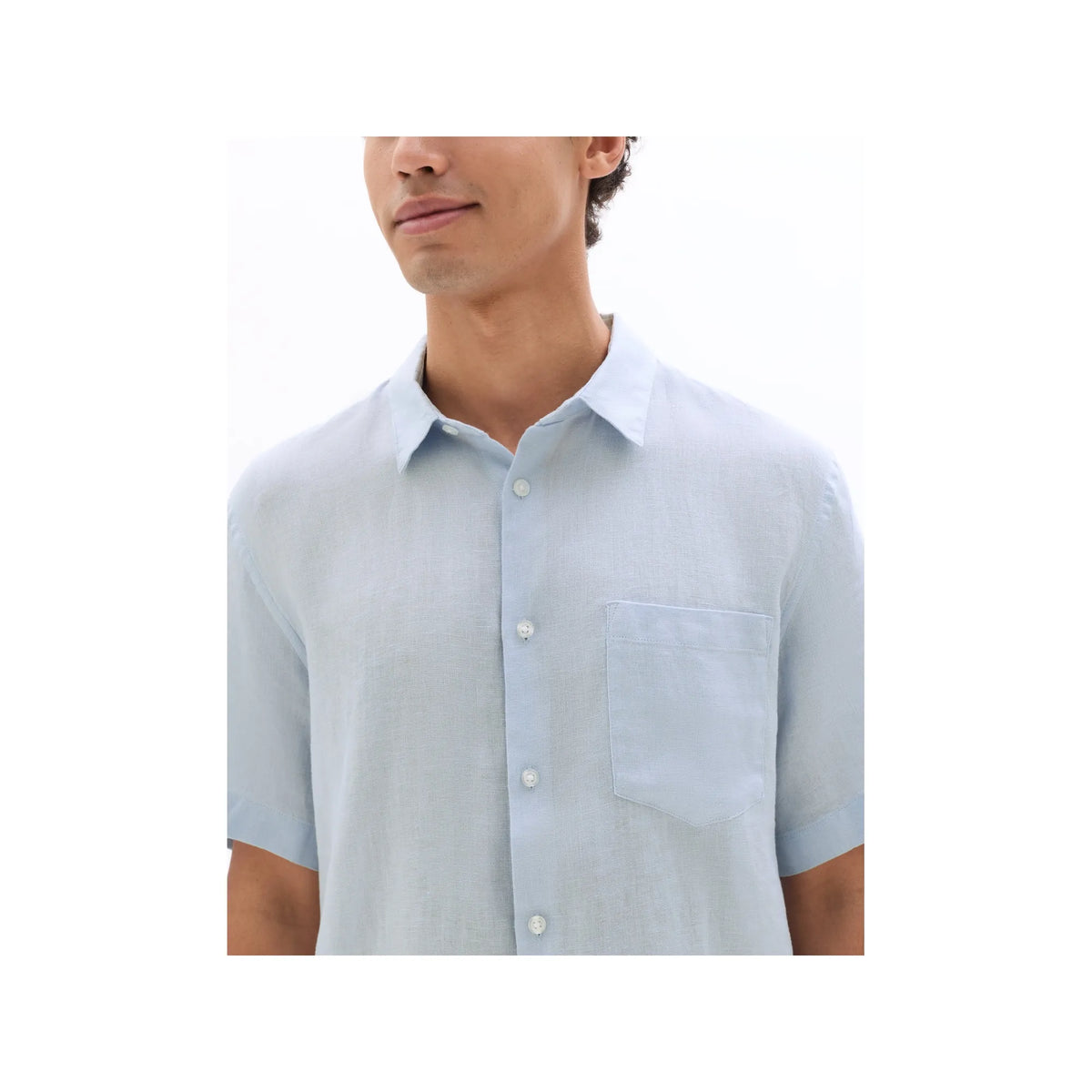 100% Linen Regular Fit Short-Sleeved Shirt