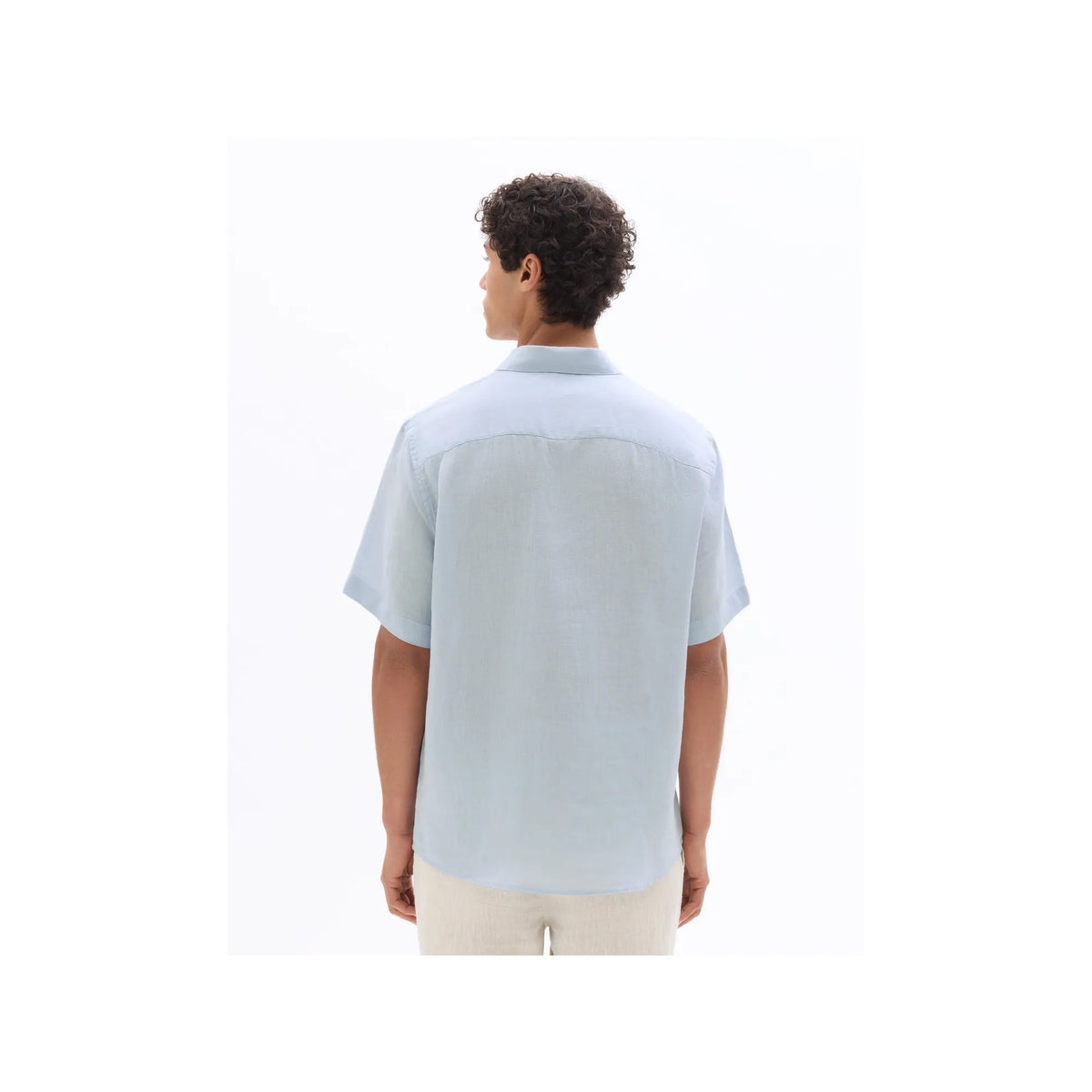 100% Linen Regular Fit Short-Sleeved Shirt