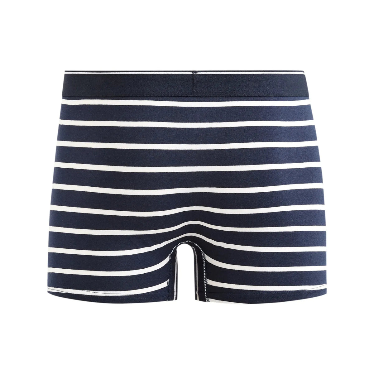 Printed Stretch Cotton Boxer Shorts - Navy