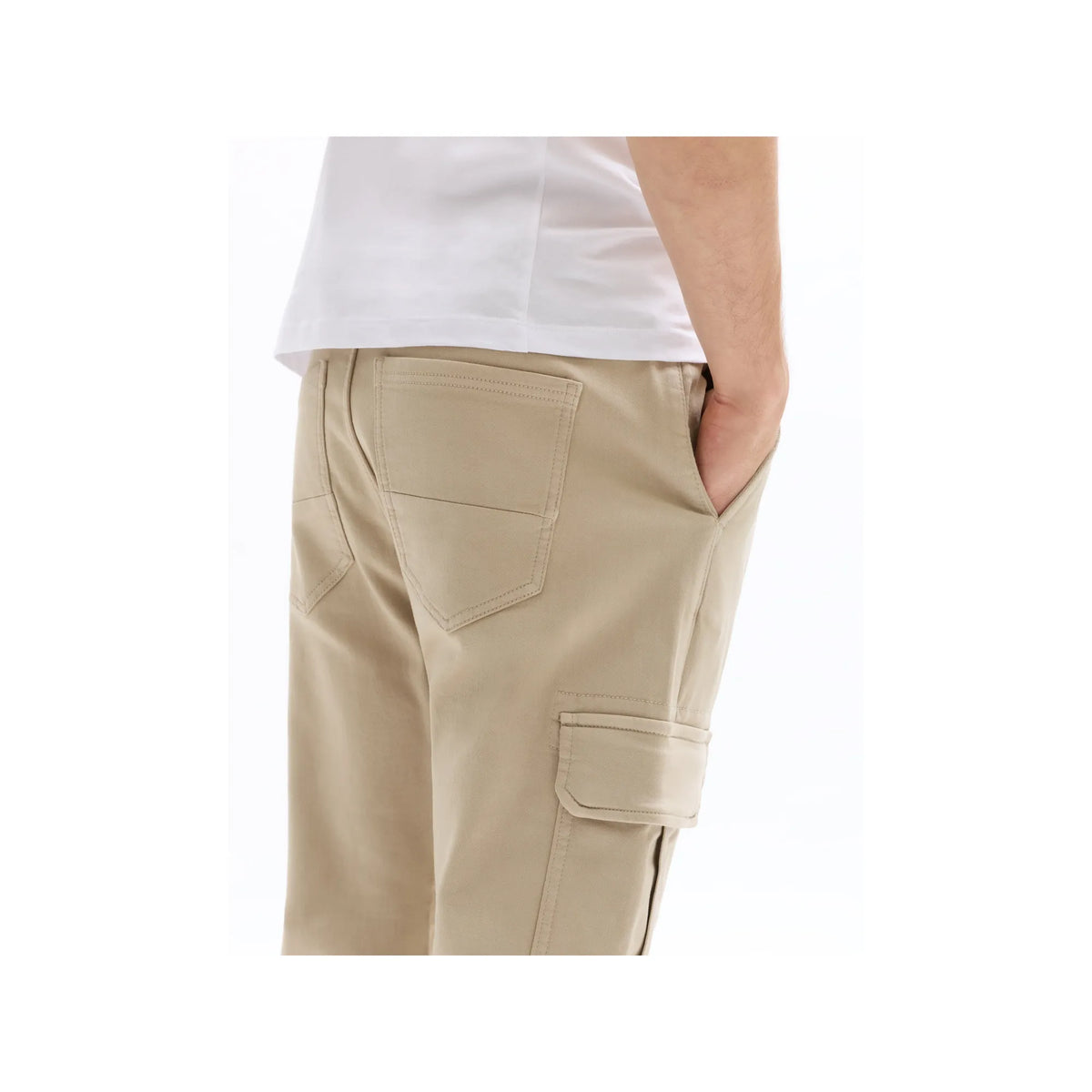Slim Fit Stretch Cotton Cargo Pants