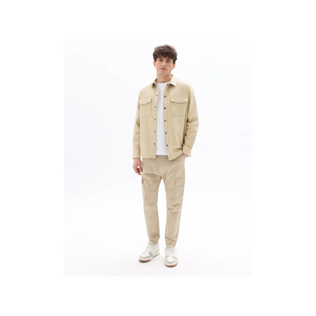 Slim Fit Stretch Cotton Cargo Pants
