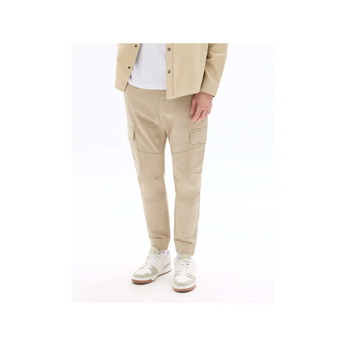 Slim Fit Stretch Cotton Cargo Pants