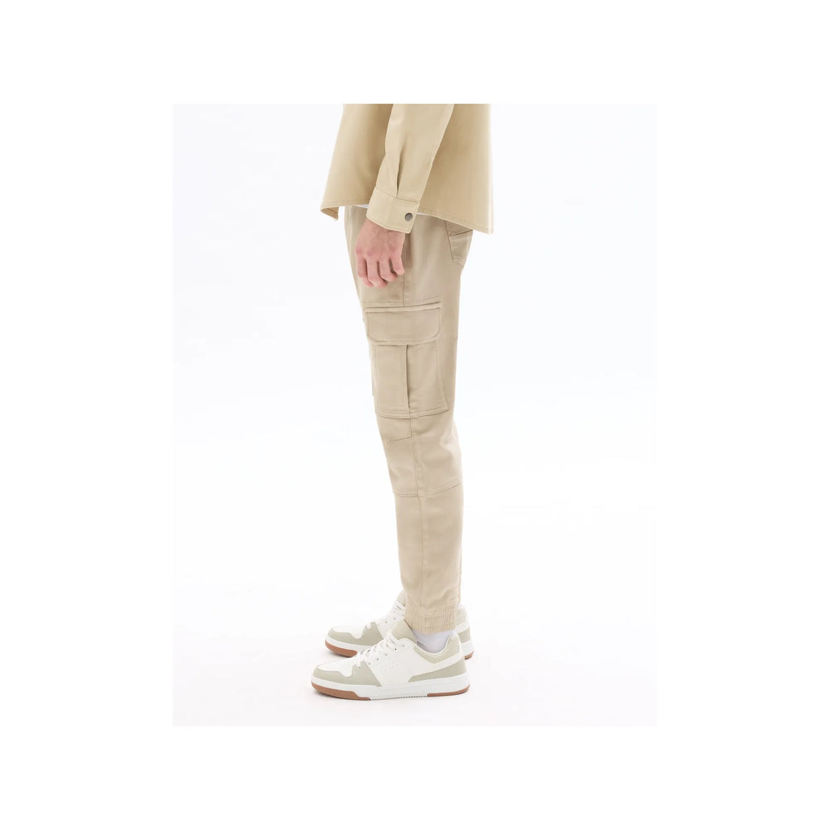 Slim Fit Stretch Cotton Cargo Pants