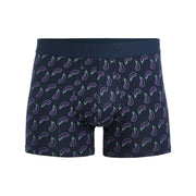 Aubergine Stretch Cotton Boxer Shorts - Navy