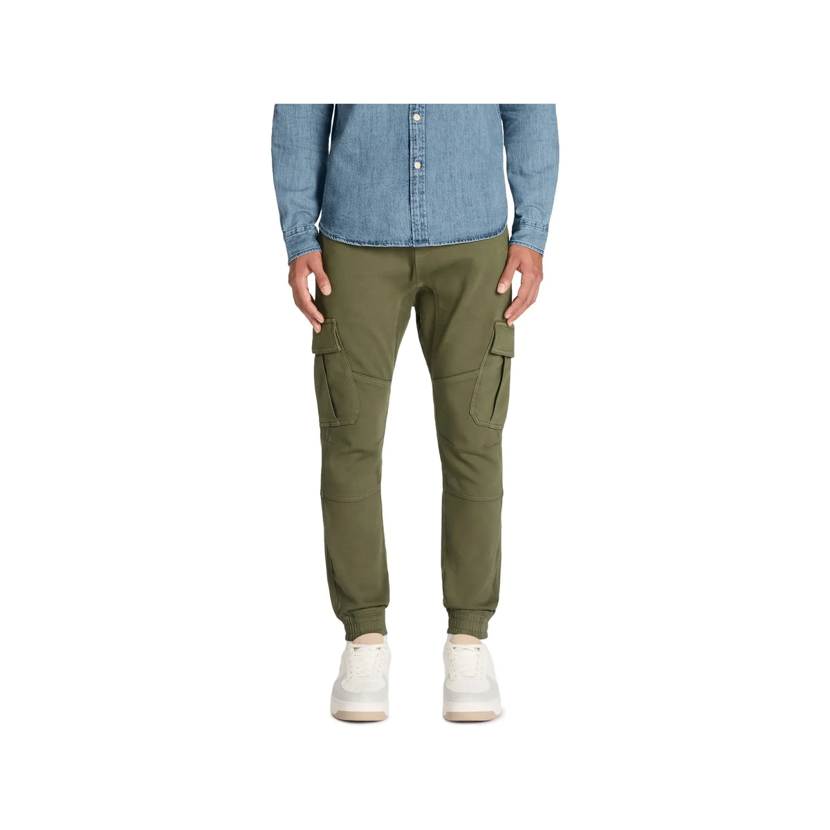 Slim Fit Stretch Cotton Cargo Pants