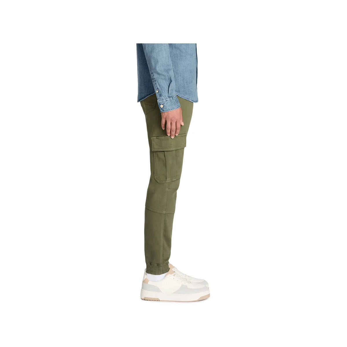 Slim Fit Stretch Cotton Cargo Pants