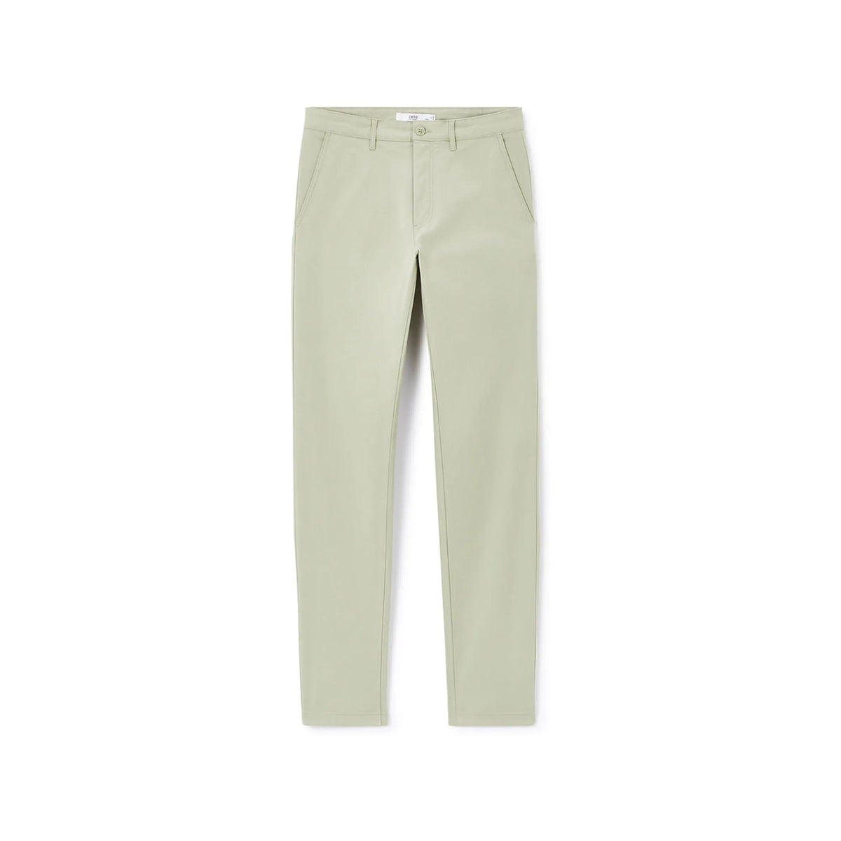Slim-Fit Stretch Cotton Pants - Sage