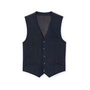 Slim Stretch Suit Vest - Navy