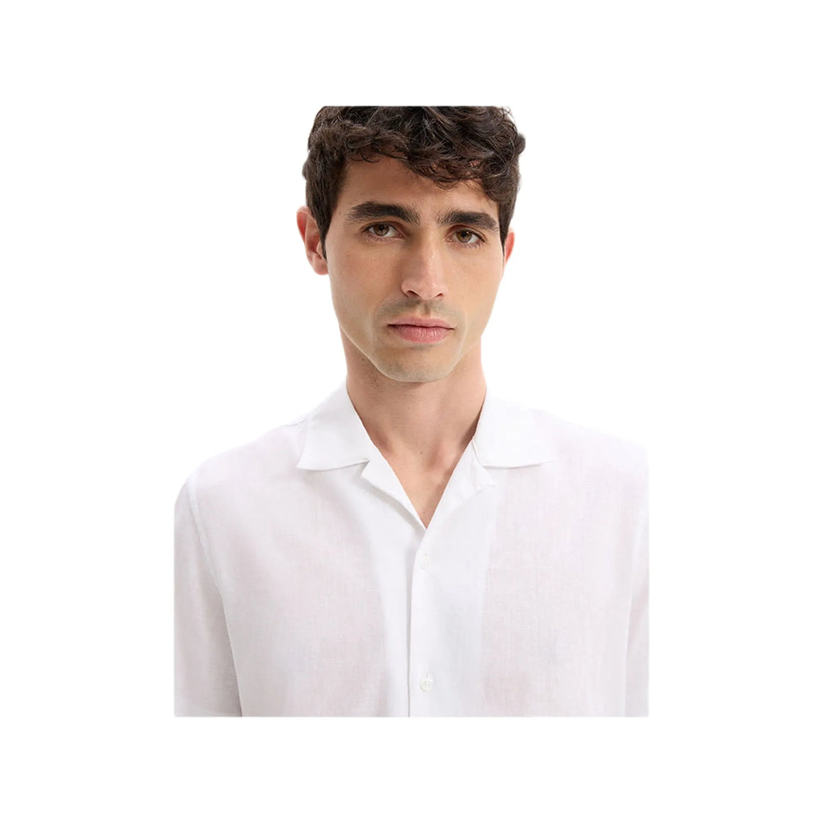Regular Linen And Cotton Shirt - White