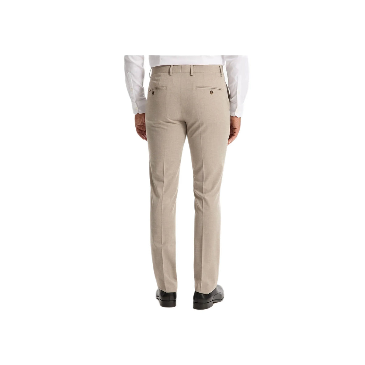Slim Stretch Suit Pants - Beige