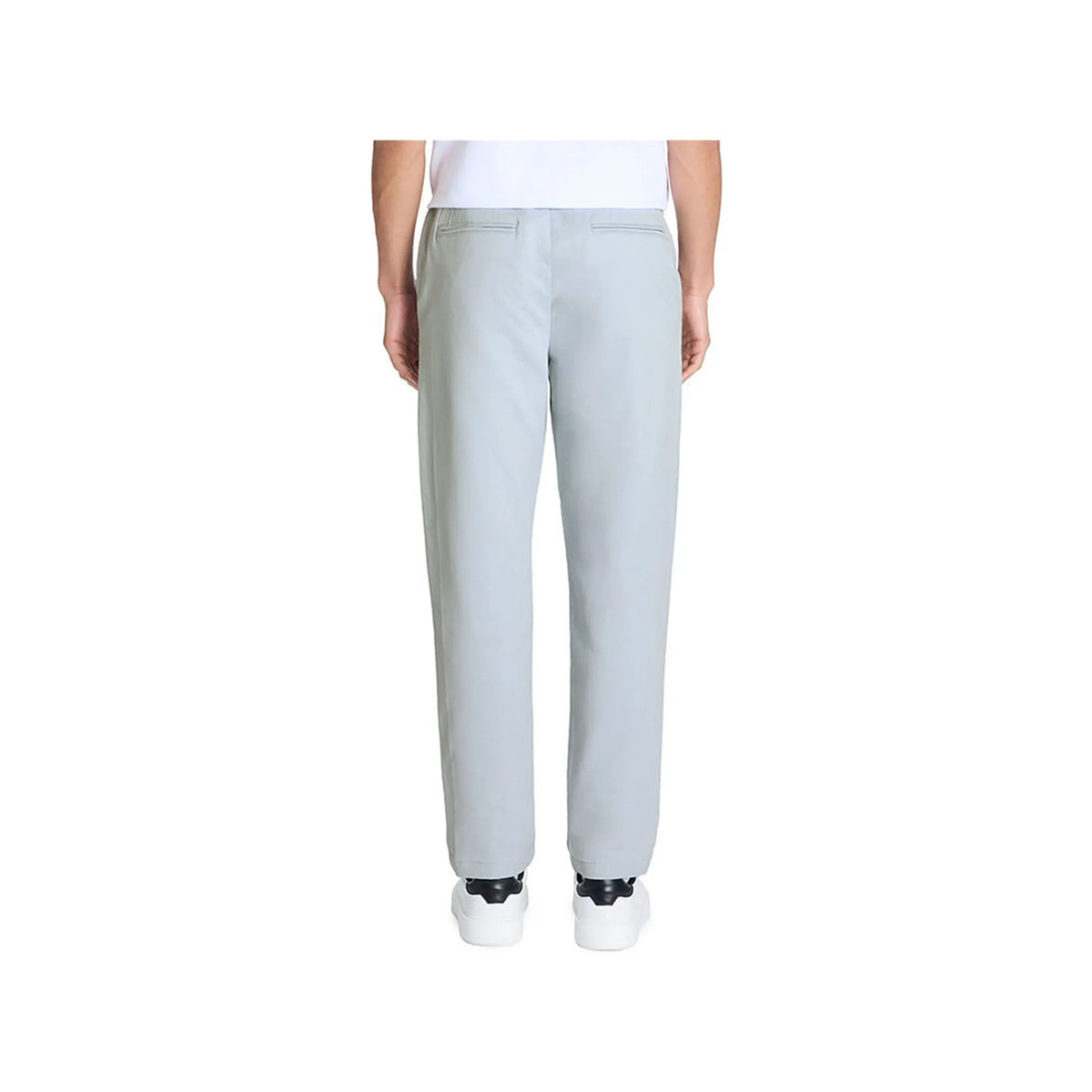 100% Stretch Cotton Slim Chinos - Light Blue
