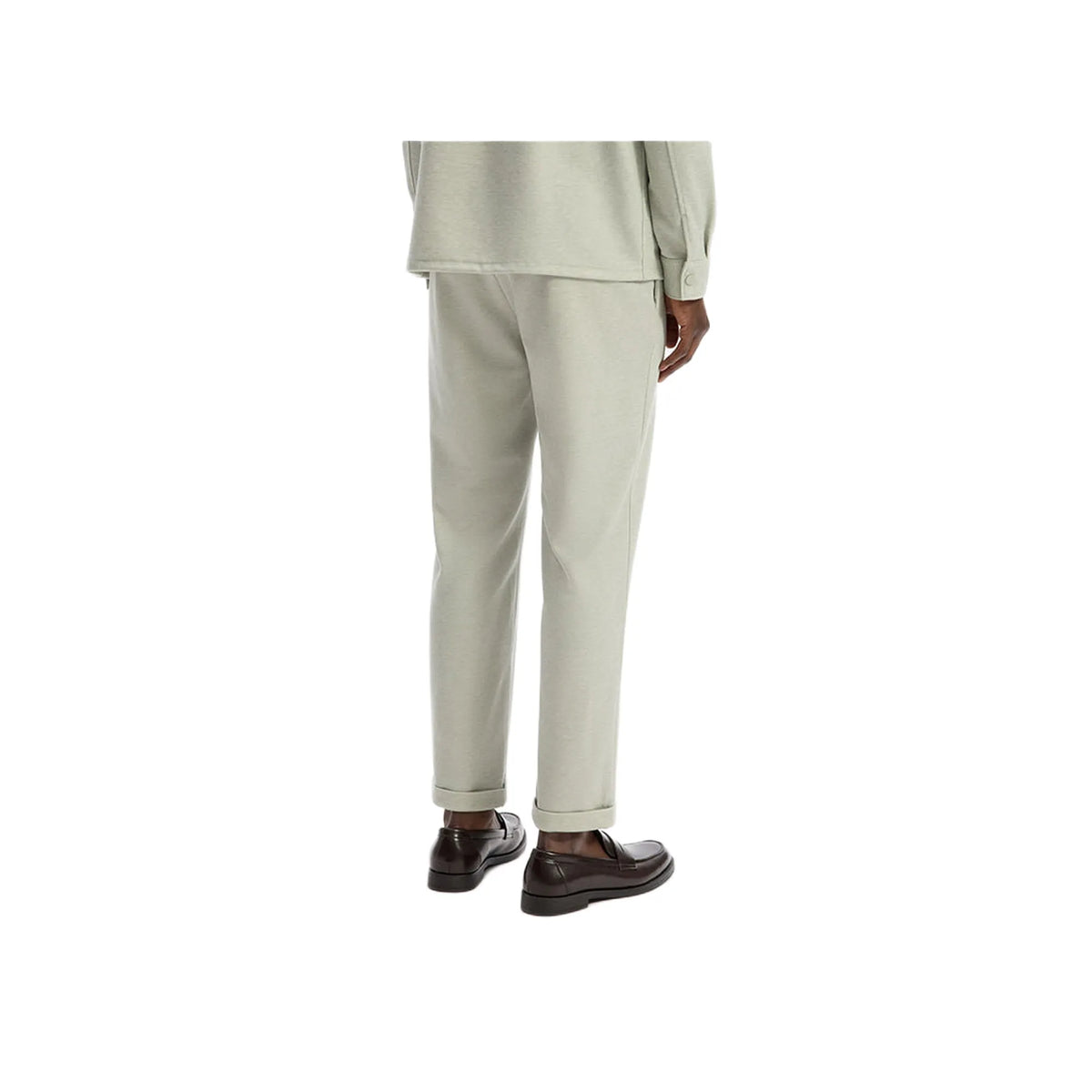 Slim Stretch Cotton Pants - Green