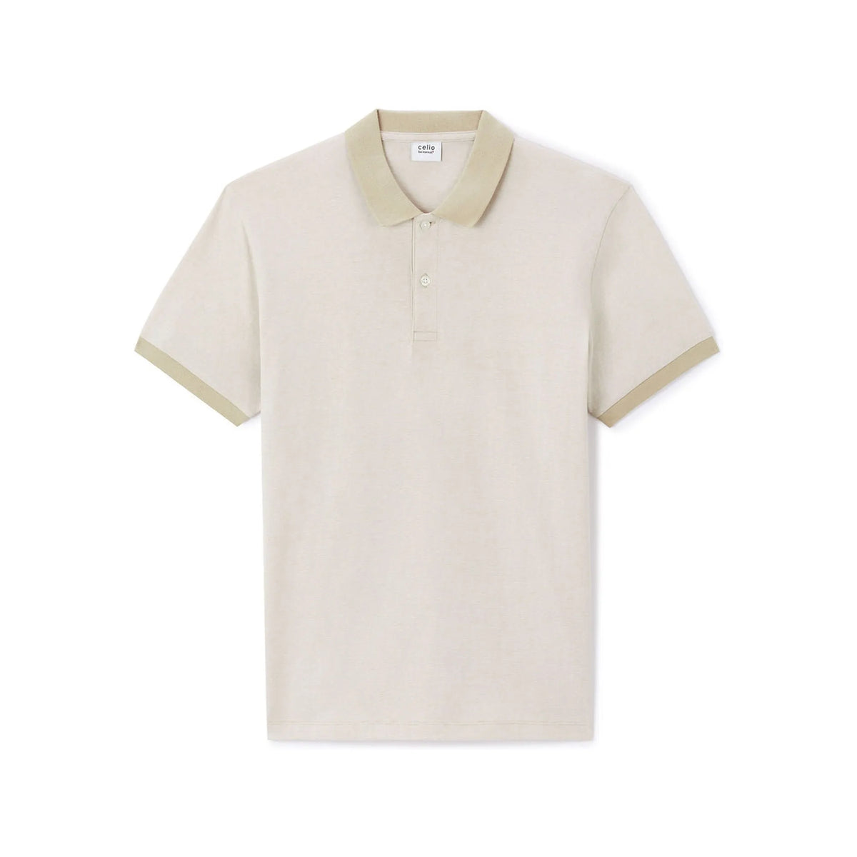 Regular Polo Shirt 100% Cotton - Beige