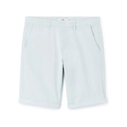 Stretch Cotton Chino Bermuda Shorts - Light Blue