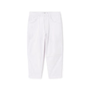 100% Cotton Capri Pants - White