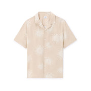 Sun Print Shirt 100% Viscose - Beige