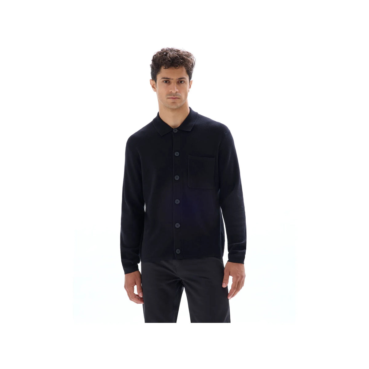 Solid Knit Overshirt