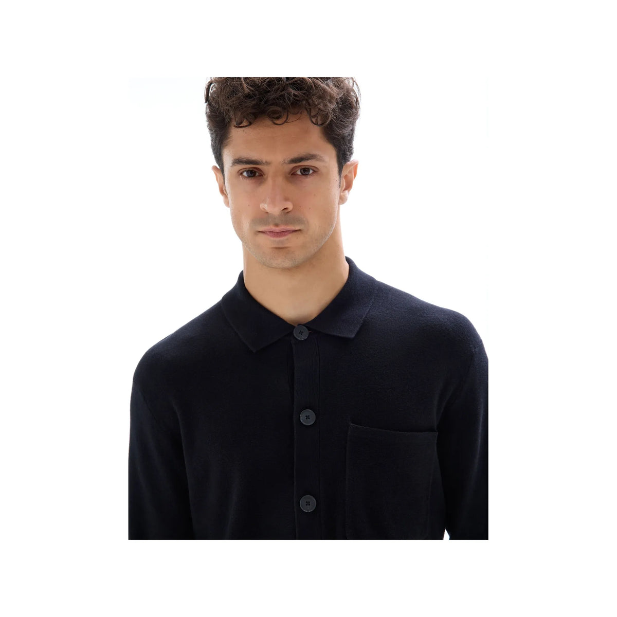 Solid Knit Overshirt