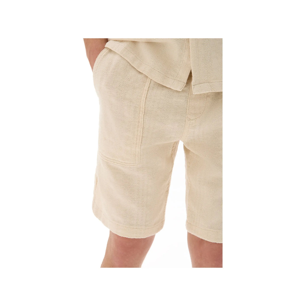 Striped Jacquard Bermuda Shorts