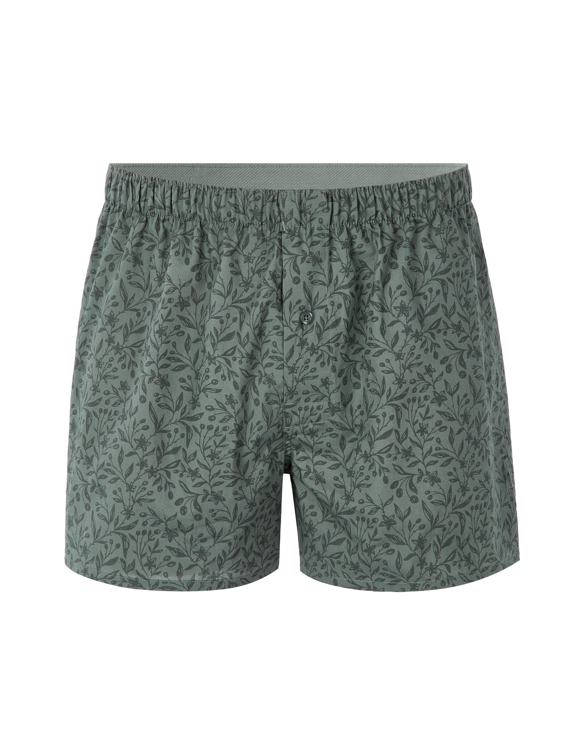 Boxer Shorts With Botanical Print