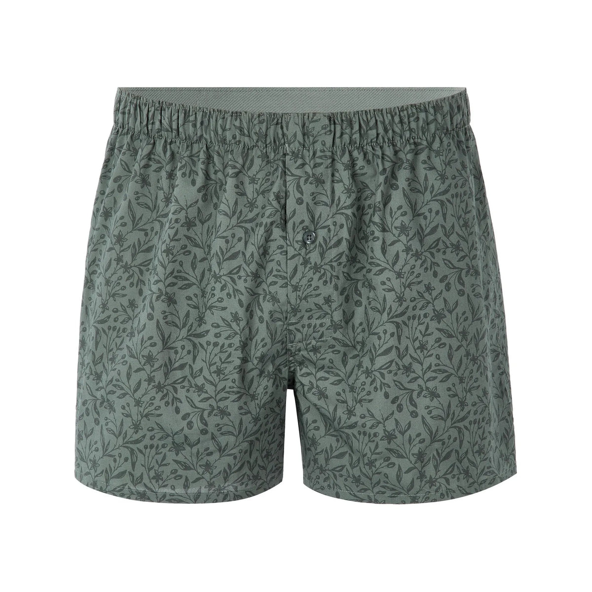 Boxer Shorts With Botanical Print