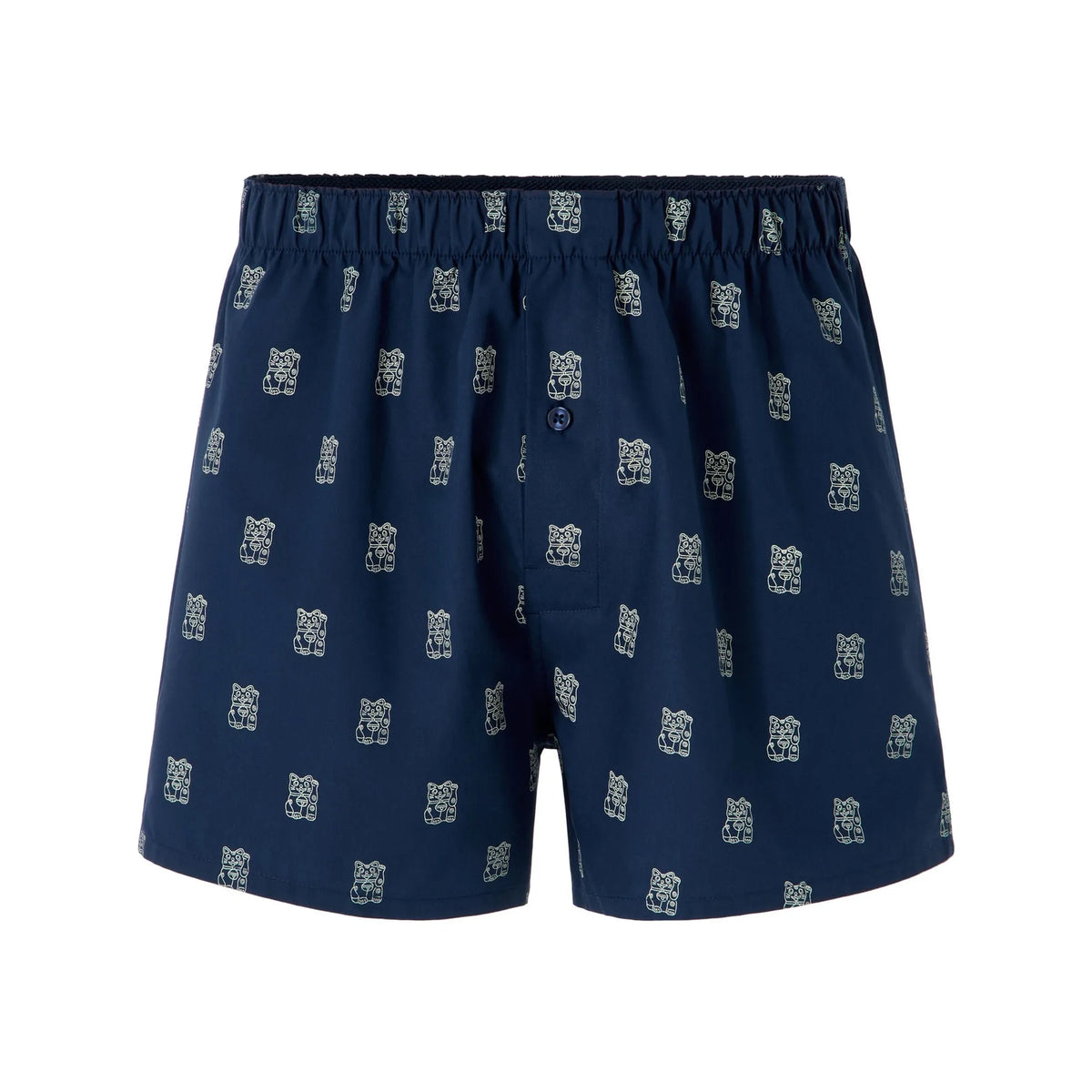 Boxer Shorts With Lucky Cat Print