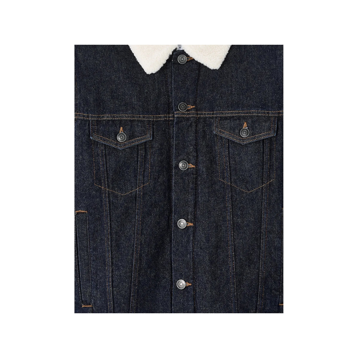 Sherpa-Lined Denim Jacket