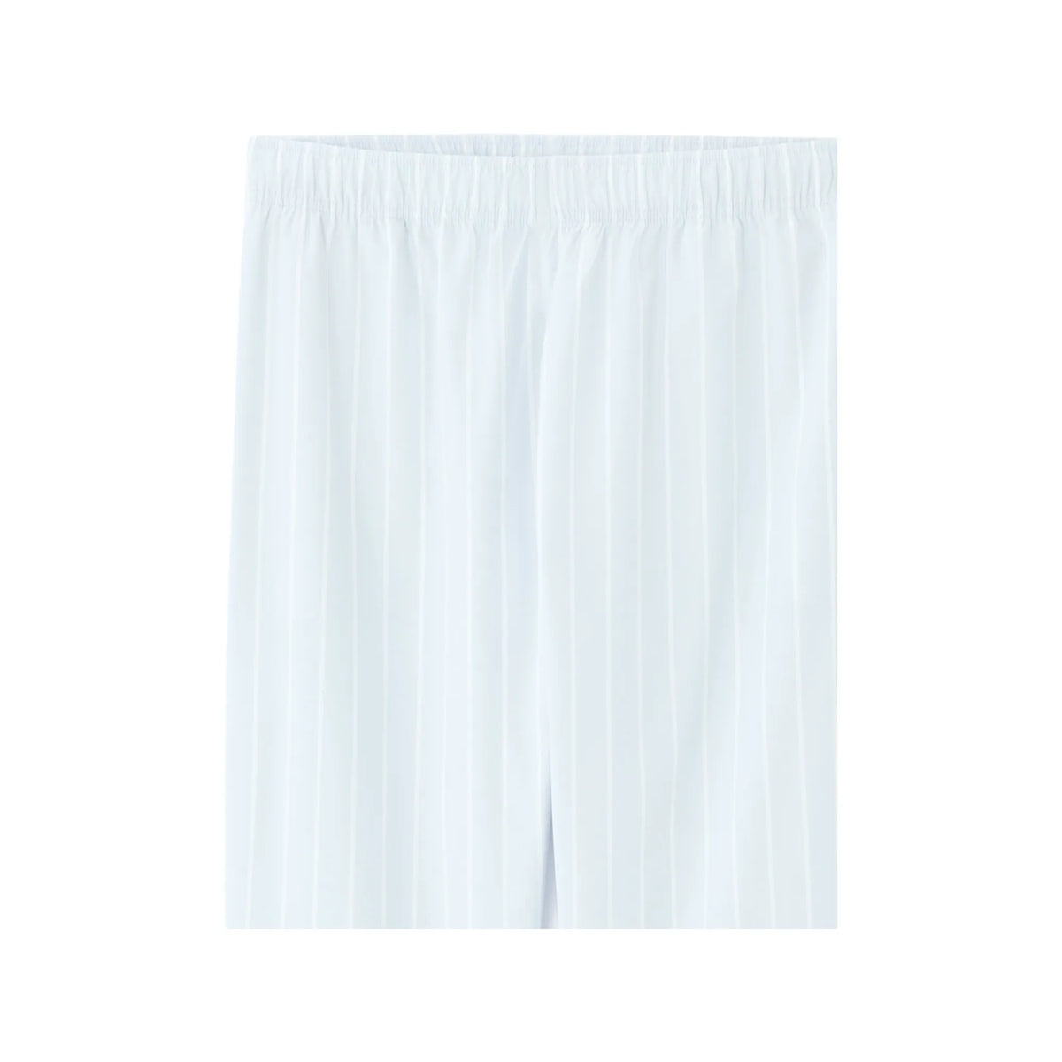 Light Blue 100% Cotton Striped T-Shirt And Pants Pajama Set