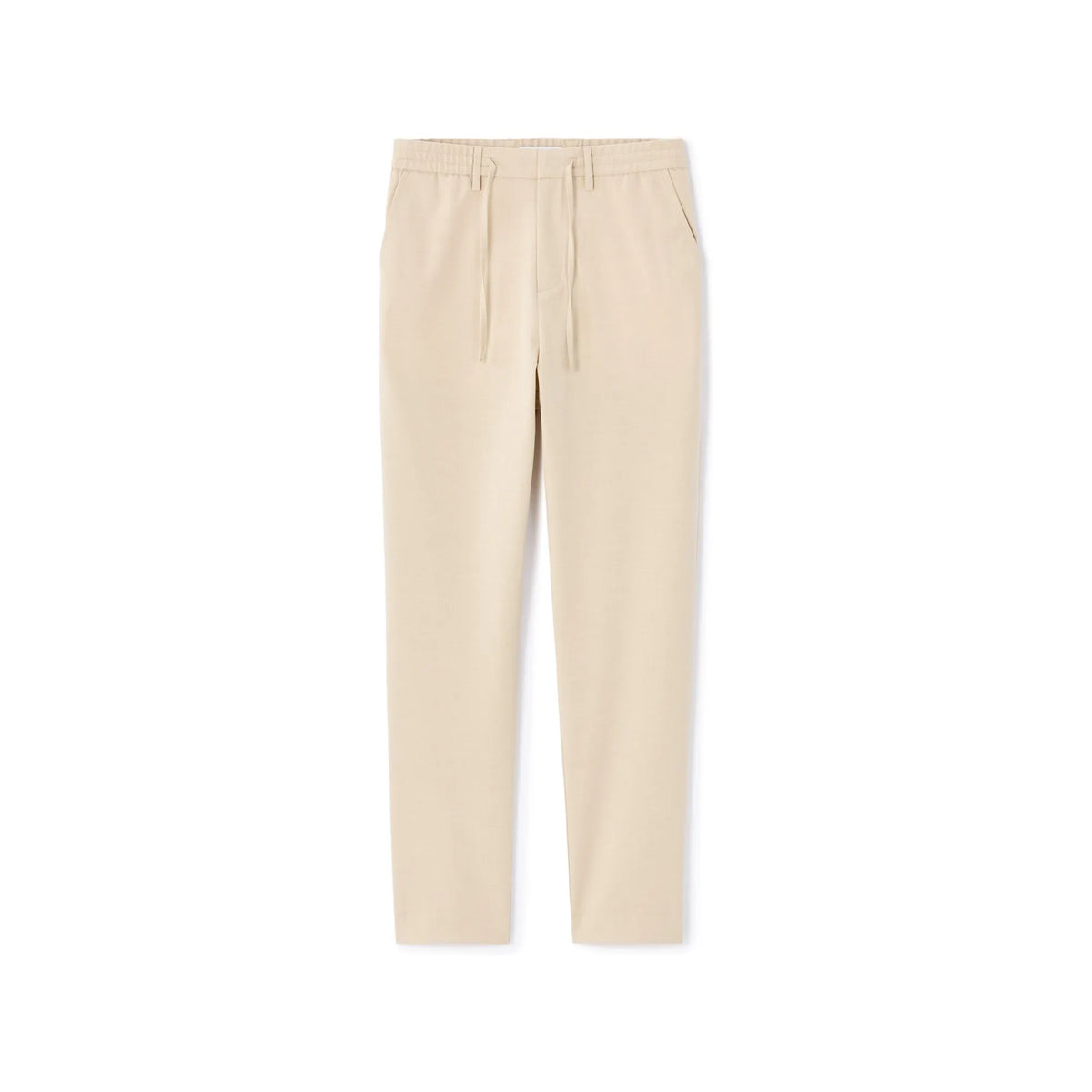 Light Beige All-Day Slim Stretch Ankle-Length Pants