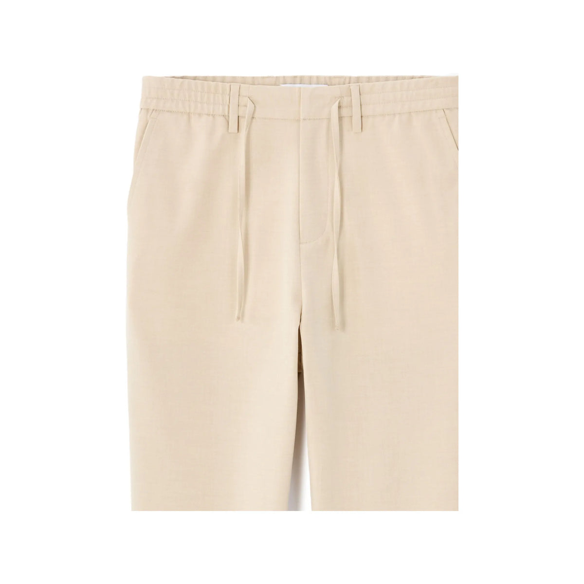 Light Beige All-Day Slim Stretch Ankle-Length Pants