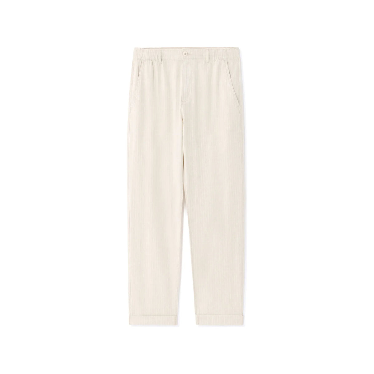 Striped Linen And Cotton Pants