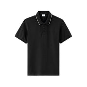 Black 100% Cotton Regular Fit Piqu?© Polo