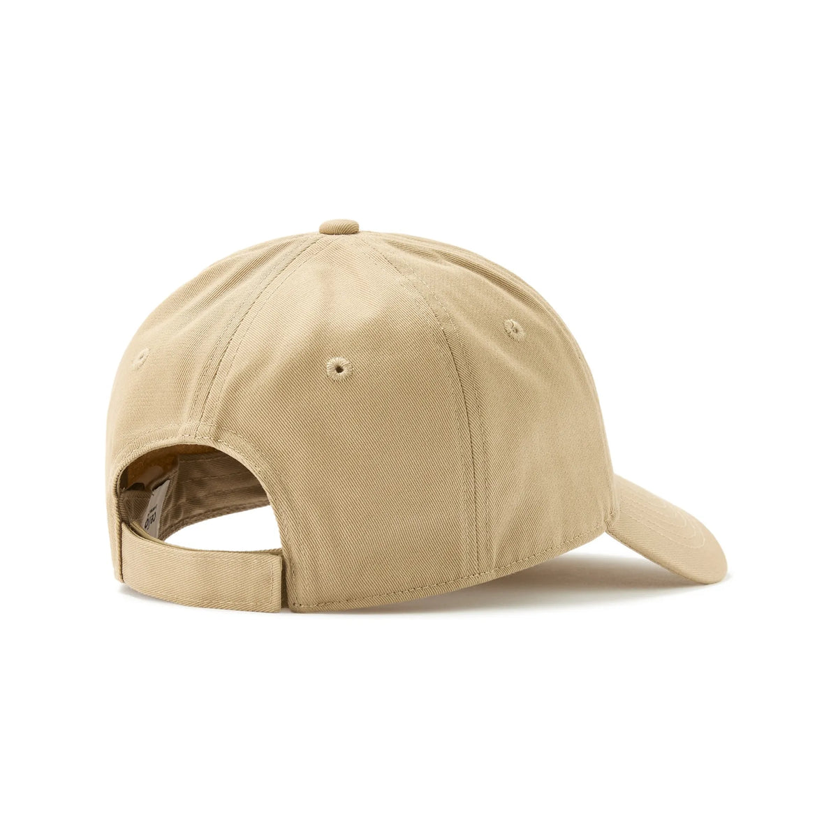 Solid Beige 100% Cotton Baseball Cap
