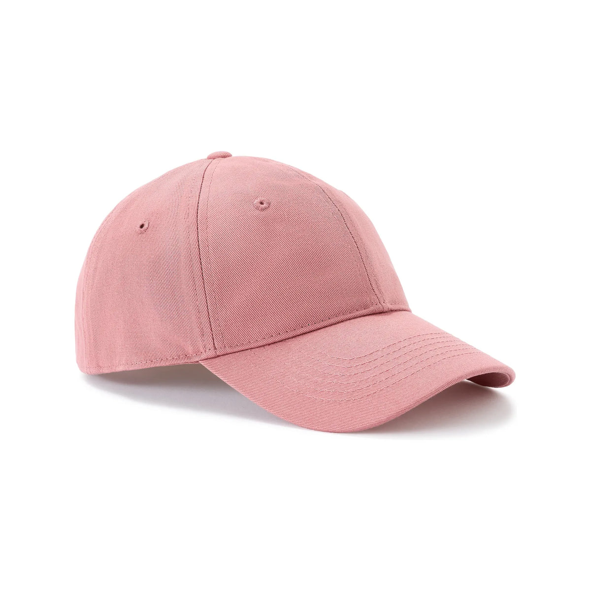 Pink Solid 100% Cotton Baseball Cap