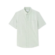 Green Regular Fit 100% Cotton Short-Sleeve Oxford Shirt
