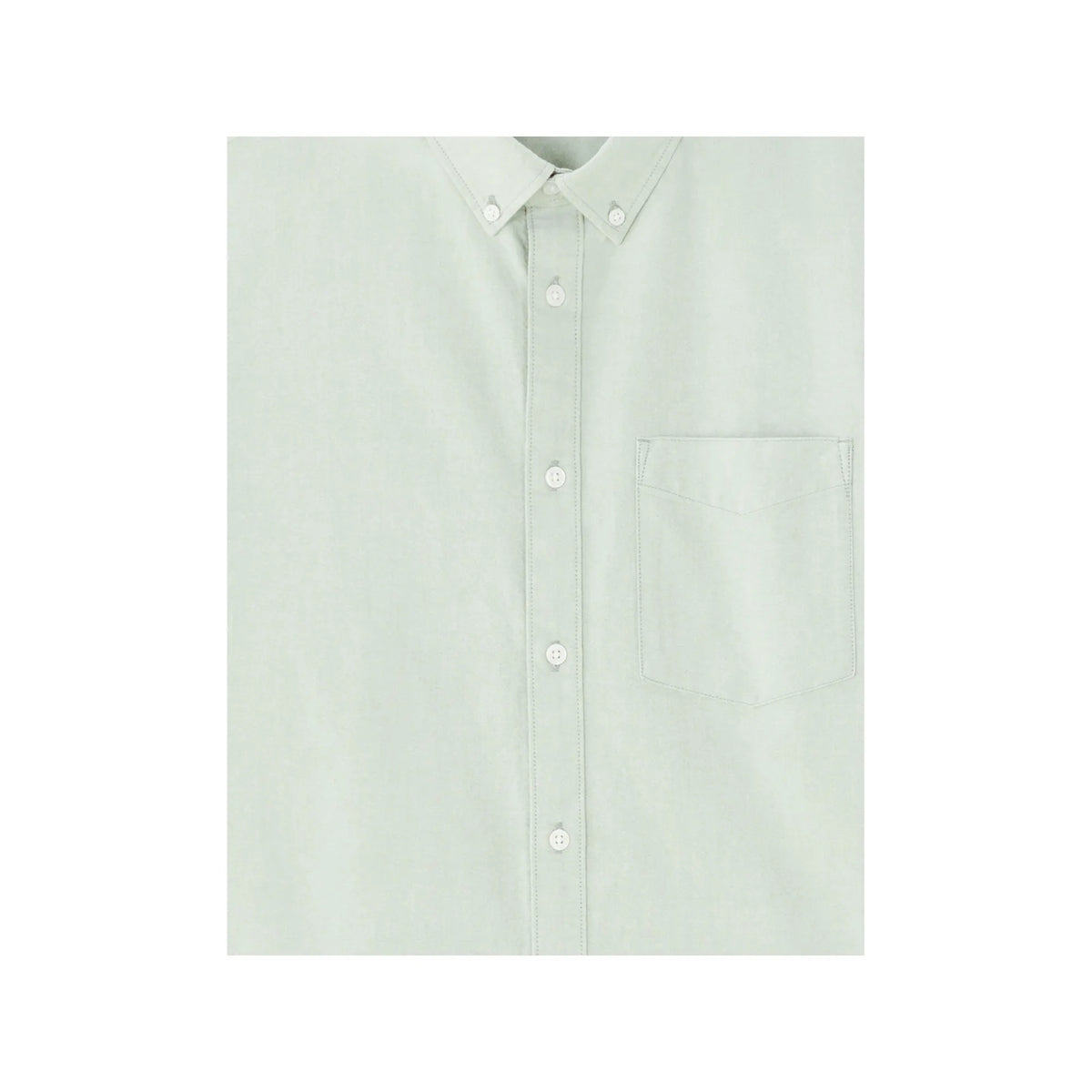 Green Regular Fit 100% Cotton Short-Sleeve Oxford Shirt