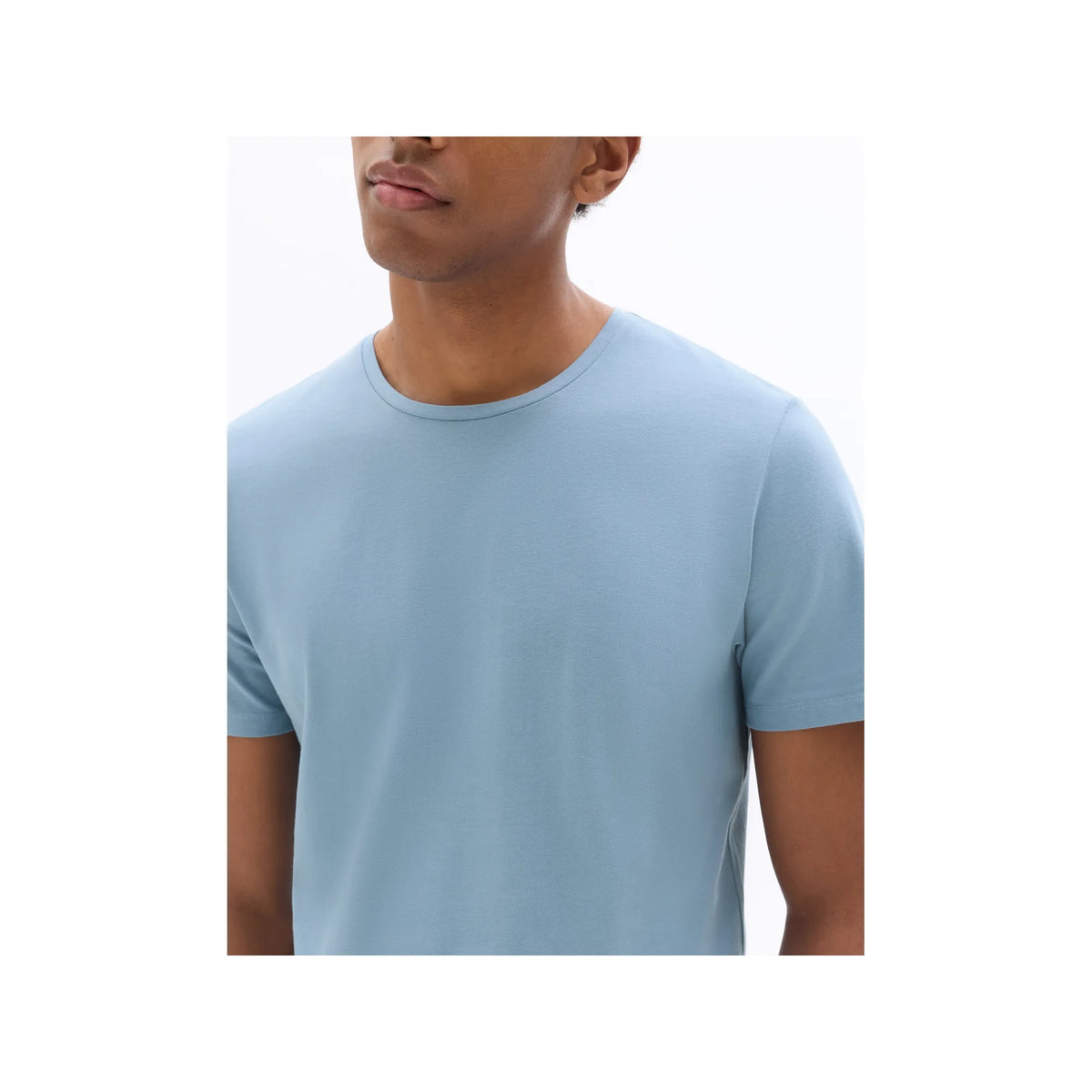 Slim Fit Crew Neck Stretch Cotton T-Shirt
